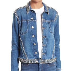 L’AGENCE Blue Celine Studded Jacket